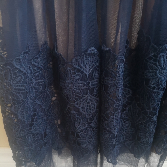 1861 Dark Blue Dress - Picture 3 of 3